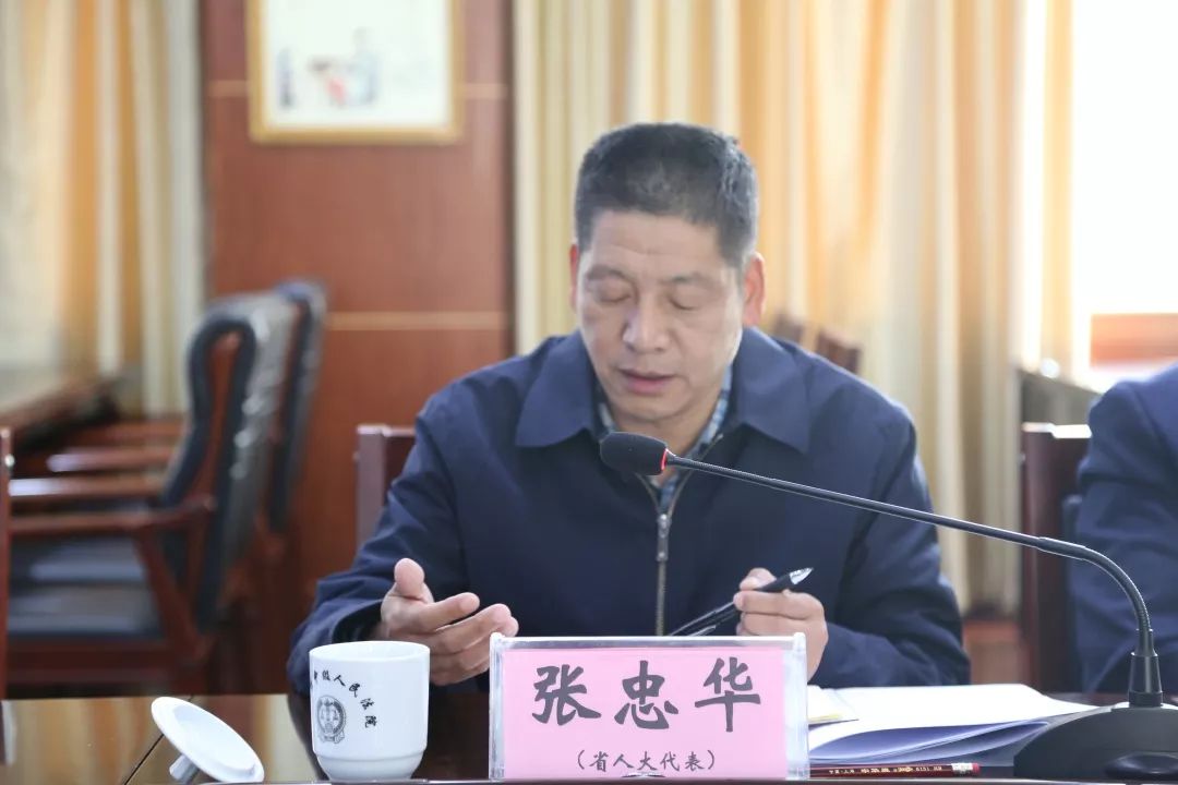 省人大代表张忠华发言